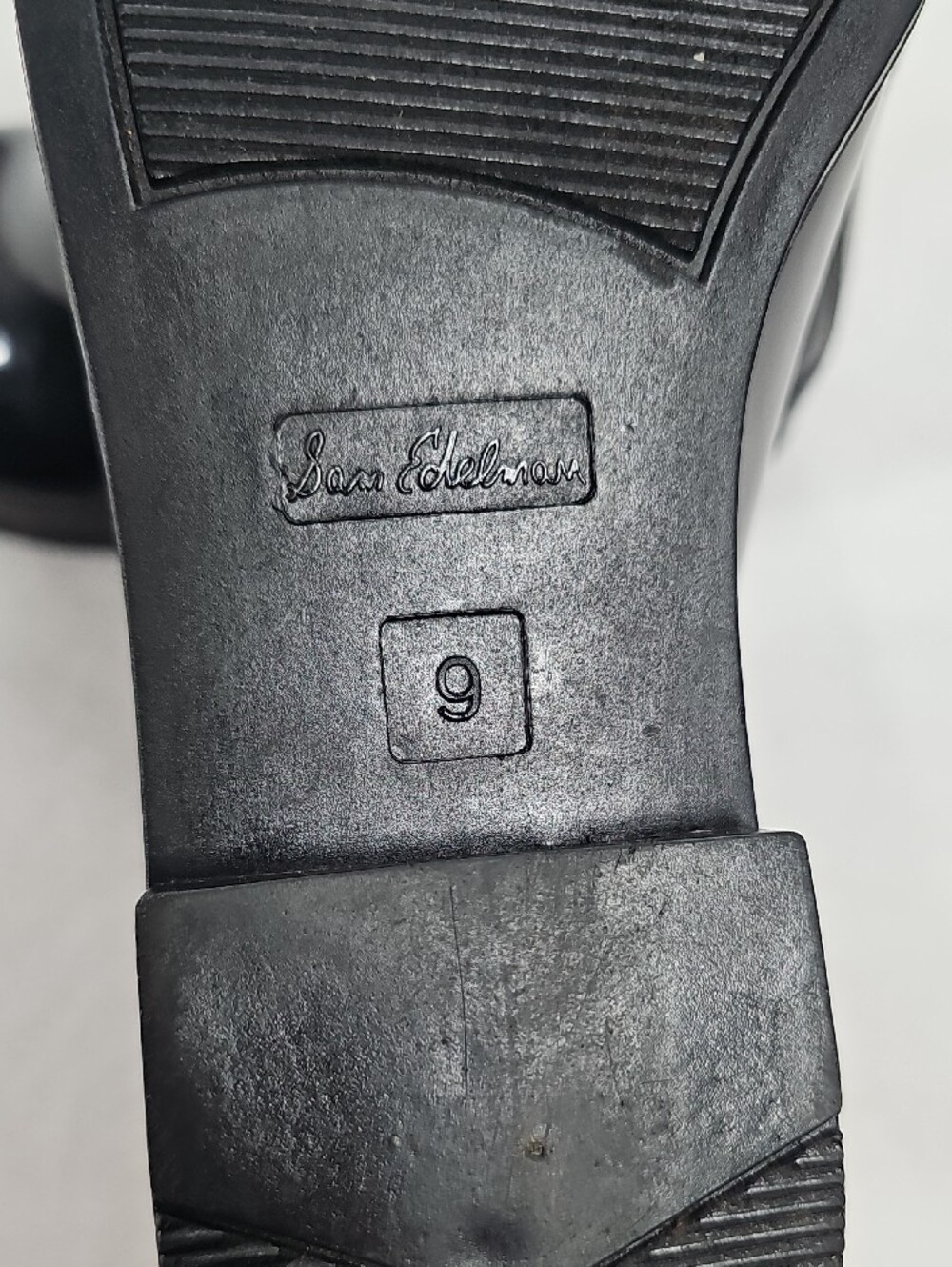 Sam Edelman Tinsley Womens Black Matte Rain Boots Chelsea Ankle Boot Size 9M - Picture 9 of 11